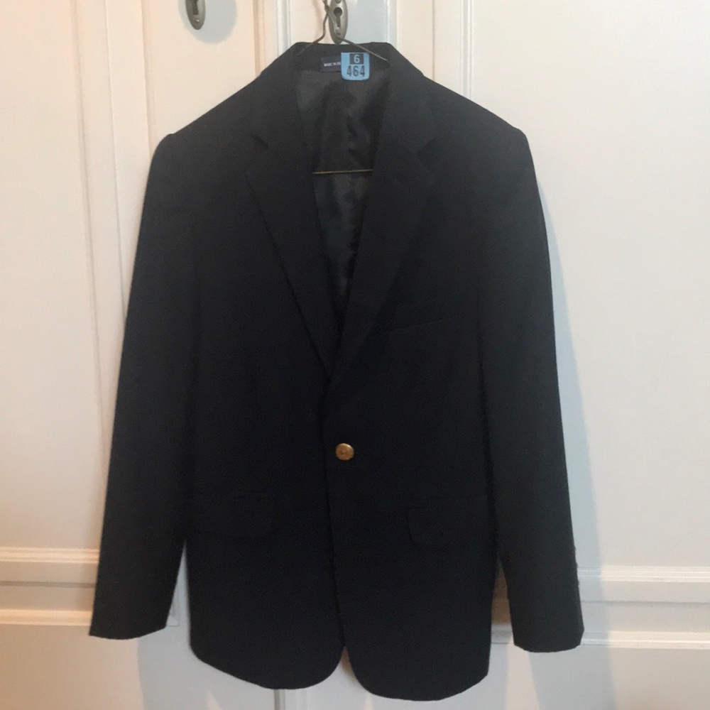 Boys wool blend navy blazer, Chaps